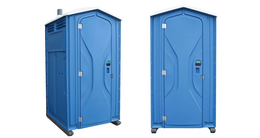 Long-term porta potty units on site in Andover, Massachusetts
